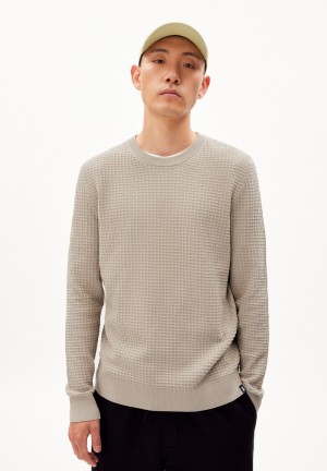 ARMEDANGELS GRAANMO Sweater Regular Fit made of Organic Cotton Sand Stone | 4976RJOHI