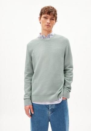 ARMEDANGELS GRAANMO Sweater Regular Fit made of Organic Cotton Morning Dew | 4597OZJRU