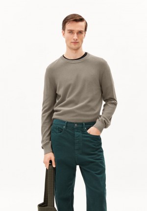 ARMEDANGELS GRAANOS Sweater Regular Fit made of Organic Cotton Muddy Water | 5278JYTDB