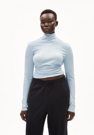 ARMEDANGELS GRAZILIAA SOFT Longsleeve Slim Fit made of Organic Cotton Morning Sky | 2480FCMWO