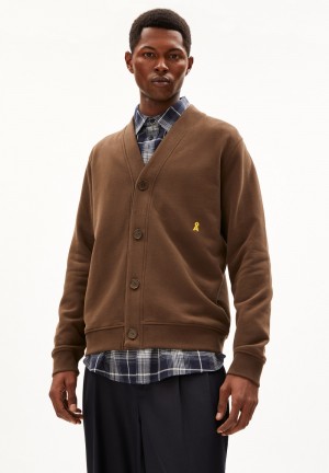 ARMEDANGELS HAAGE COMFORT Sweat Jacket Regular Fit made of Organic Cotton Mix Earth | 5382LSXHU