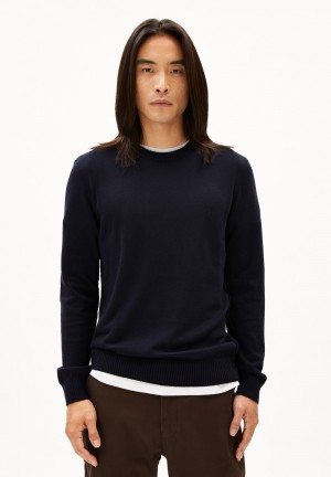 ARMEDANGELS HORAACIOS Sweater Regular Fit made of Organic Merino Wool Mix Night Sky | 6738IDSPA