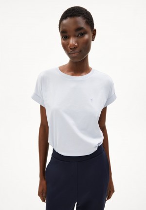 ARMEDANGELS IDAARA T-Shirt Loose Fit made of Organic Cotton Morning Sky | 0918TFDUA