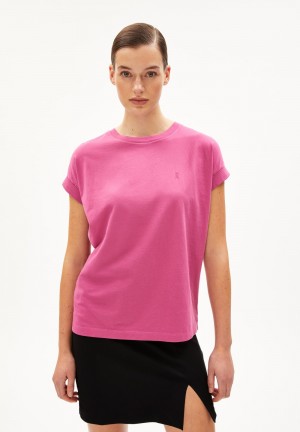ARMEDANGELS IDAARA T-Shirt Loose Fit made of Organic Cotton Crushed Berry | 7641YPRBK