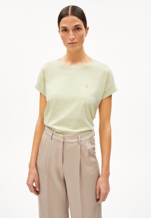 ARMEDANGELS IDAARA T-Shirt Loose Fit made of Organic Cotton Grün | 7648EUHPY