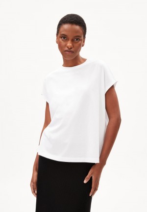 ARMEDANGELS INAARA T-Shirt Oversized Fit made of Organic Cotton Weiß | 3786JNGZY