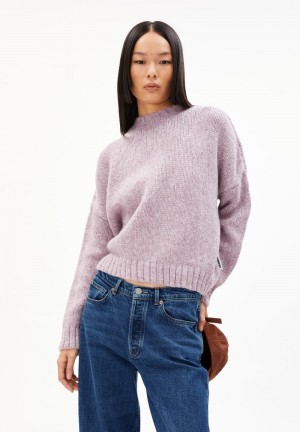 ARMEDANGELS INARAA PUIJPU Sweater Oversized Fit made of Alpaca Wool Mix Rosa Hell | 8214VTQMH