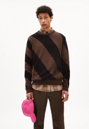 ARMEDANGELS IOAAN Sweater Regular Fit made of Organic Cotton Black-earth | 7615GFJRE