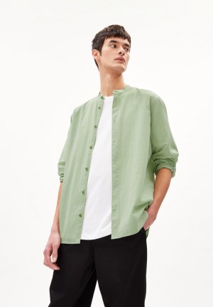 ARMEDANGELS JAACKO Shirt made of Organic Cotton Grün | 5639YCVUH