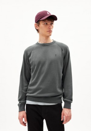 ARMEDANGELS JAAIRO Sweater Regular Fit made of Organic Cotton Space Steel | 8134CXKHY