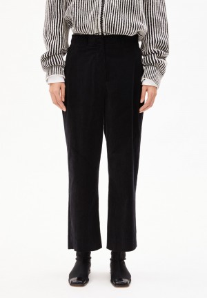 ARMEDANGELS JAALMA CORDUROY Woven Pants made of Organic Cotton Mix Schwarz | 4082FLHEM