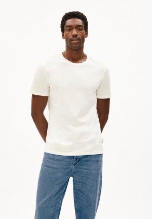 ARMEDANGELS JAAMES T-Shirt Regular Fit made of Organic Cotton Oatmilk | 8015FUMXK