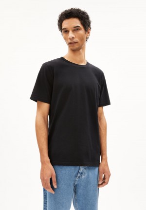 ARMEDANGELS JAAMES T-Shirt Regular Fit made of Organic Cotton Schwarz | 8216GHEBI