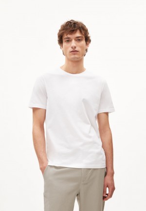 ARMEDANGELS JAAMES T-Shirt Regular Fit made of Organic Cotton Weiß | 2403TENSF