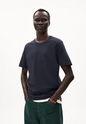 ARMEDANGELS JAAMES T-Shirt Regular Fit made of Organic Cotton Night Sky | 8427NEJPR