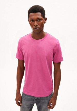 ARMEDANGELS JAAMES T-Shirt Regular Fit made of Organic Cotton Crushed Berry | 8209RQCHO