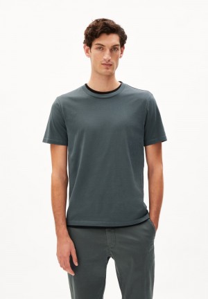 ARMEDANGELS JAAMES T-Shirt Regular Fit made of Organic Cotton Space Steel | 9528SJYFT