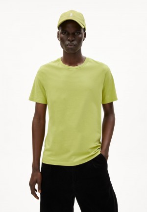 ARMEDANGELS JAAMES T-Shirt Regular Fit made of Organic Cotton New Moss | 7328ZOFHE