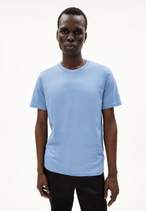 ARMEDANGELS JAAMES T-Shirt Regular Fit made of Organic Cotton Blau | 5701IVZBX