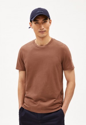 ARMEDANGELS JAAMES T-Shirt Regular Fit made of Organic Cotton Nutshell | 2349ZGKPA