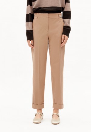 ARMEDANGELS KAADWI Chino Pants made of Organic Cotton Mix Cinnamon Dust | 5961TBMSH