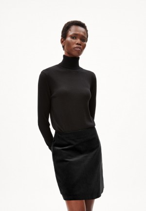 ARMEDANGELS KAATHIA Knit Sweater Regular Fit made of TENCEL™ Lyocell Mix Schwarz | 3248TPLHQ