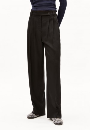 ARMEDANGELS KAAYAH Woven Pants made of TENCEL™ x REFIBRA™ Lyocell Schwarz | 9402YRBCF
