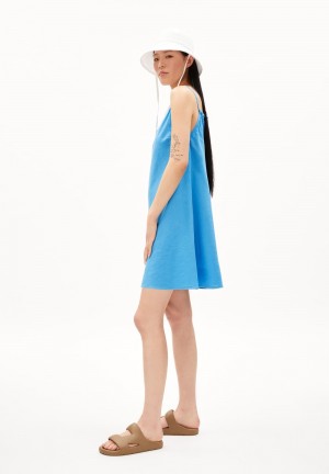 ARMEDANGELS KARISSAA LINO Woven Dress Regular Fit made of Linen-Mix Blueniverse | 9261LXUZB