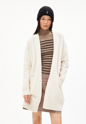ARMEDANGELS KASSANDRAA Cardigan Loose Fit made of Organic Wool Mix Oatmilk | 9743LADJX