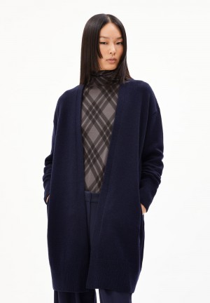 ARMEDANGELS KASSANDRAA Cardigan Loose Fit made of Organic Wool Mix Night Sky | 9860QSFBZ