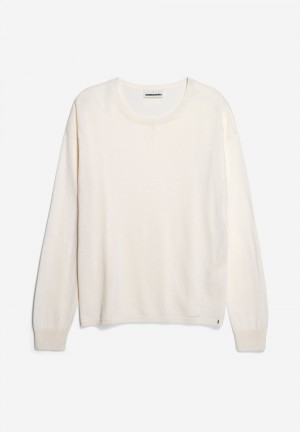 ARMEDANGELS LAARNI Pullover Loose Fit made of TENCEL™ Lyocell Mix Oatmilk | 3091JQZHR