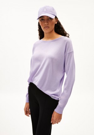 ARMEDANGELS LAARNI Pullover Loose Fit made of TENCEL™ Lyocell Mix Lavendel Hell | 8291HYFPV