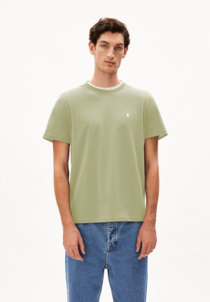ARMEDANGELS LAARON Heavyweight T-Shirt Relaxed Fit made of Organic Cotton Hell | 5914TFWZL