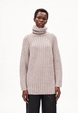 ARMEDANGELS LANESSAA Sweater Loose Fit made of Alpaca Wool Mix Rosa Hell | 7896PUMOR