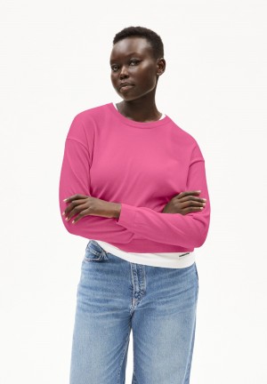 ARMEDANGELS LARUNAA Sweater Loose Fit made of Organic Cotton Mix Crushed Berry | 3065QWRFC