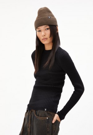 ARMEDANGELS LELIAAS Sweater Slim Fit made of Organic Cotton Schwarz | 2306QCZTG