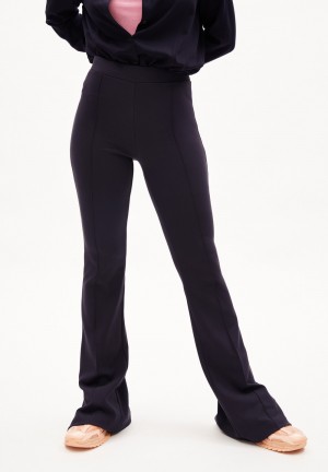 ARMEDANGELS LEYLAARI SLIT HEM Jersey Pants made of LENZING™ ECOVERO™ Viscose Mix Cool Ash | 3470PFSRK