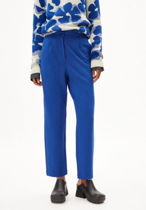 ARMEDANGELS LINAA LOU Jersey Pants made of Organic Cotton Mix Blau | 2548GMTND
