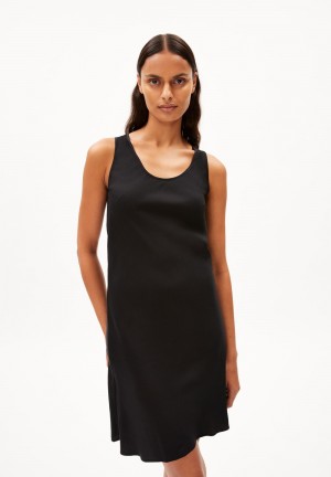 ARMEDANGELS LINNERAA Woven Dress Regular Fit made of TENCEL™ Lyocell Mix Schwarz | 2130NAQST