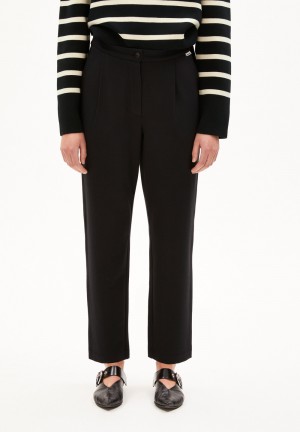 ARMEDANGELS LIRAA LOU Jersey Pants made of Organic Cotton Mix Schwarz | 9750ULSAB