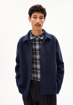 ARMEDANGELS LUCIAAN Jacket Relaxed Fit made of Organic Wool Mix Night Sky | 2347BASTW