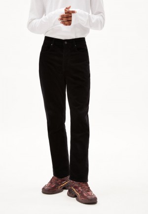 ARMEDANGELS MAAKX CORDUROY Woven Pants made of Organic Cotton Mix Schwarz | 8359DZEOR