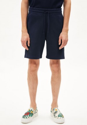 ARMEDANGELS MAARCO COMFORT Sweat Shorts made of Organic Cotton Mix Night Sky | 2814RZBYW