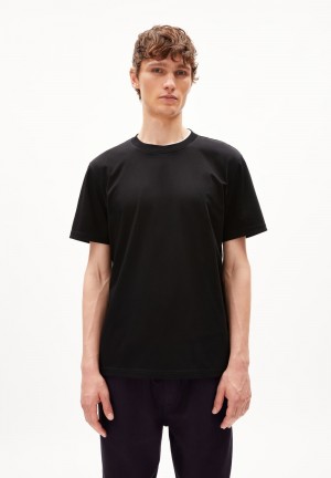 ARMEDANGELS MAARKOS MERC PREMIUM T-Shirt Relaxed Fit made of Organic Cotton Schwarz | 5107NIJYS