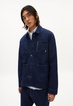 ARMEDANGELS MAARLO DEMI SELV Denim Jacket Regular Fit made of Organic Cotton Mix Rinse | 0149GVYCK