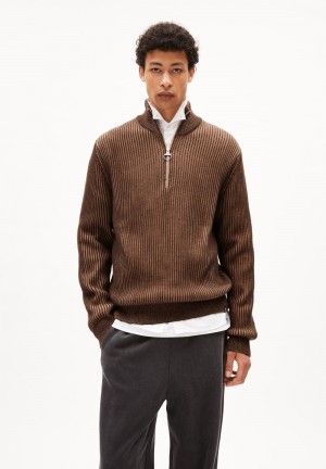 ARMEDANGELS MAATEY Sweater Regular Fit made of Organic Cotton Earth-cinnamon Dust | 5064MOWGB