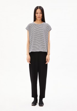 ARMEDANGELS MAGDAALENA Jersey Pants made of LENZING™ ECOVERO™ Mix Schwarz | 1043MASHV