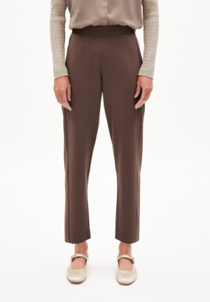 ARMEDANGELS MAGDAALENA Jersey Pants made of LENZING™ ECOVERO™ Mix Warm Slate | 4780UKXMR