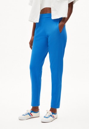 ARMEDANGELS MAGDAALENA Jersey Pants made of LENZING™ ECOVERO™ Mix Blau | 2503INRWT
