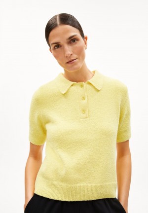 ARMEDANGELS MATILDIAAS Sweater Regular Fit made of Organic Cotton Mix Gelb Hell | 5237ADXUG